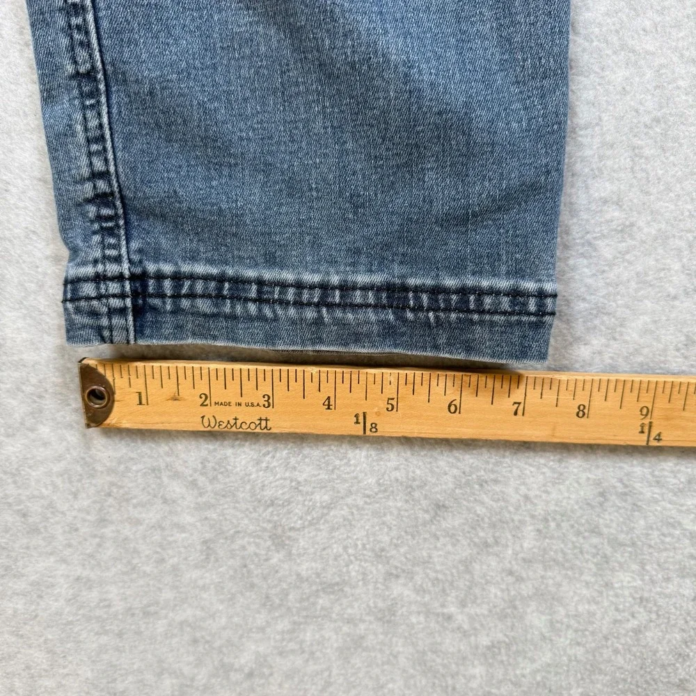 Kuhl Kanvus Jean Mens Faded Blue Indigo Straight Leg Pants 36x32 (Fits 33x28) - Picture 4 of 13